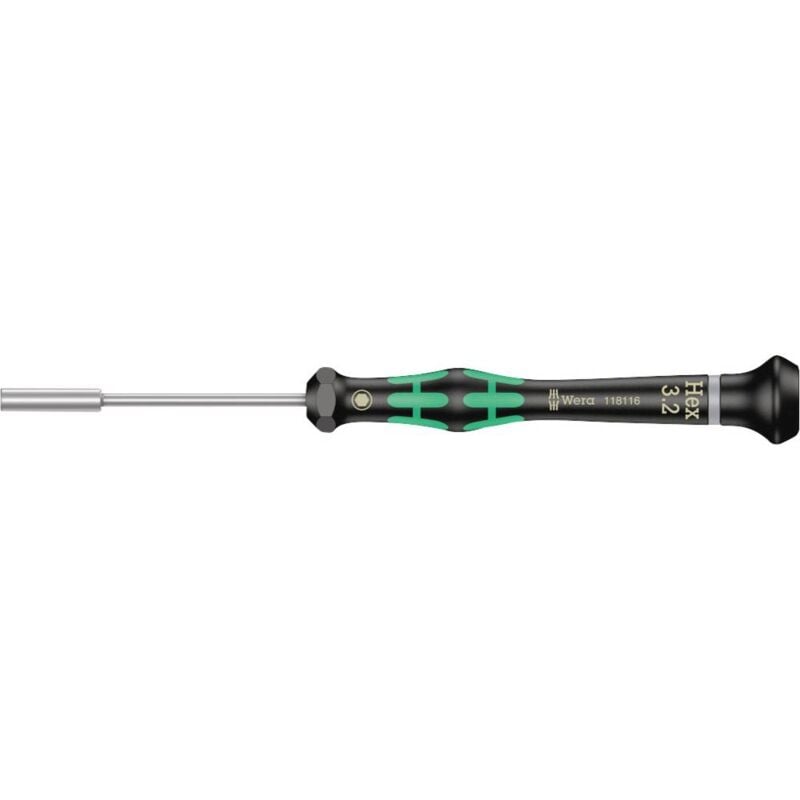 foto del prodotto wera elettronica e meccanica di precisione cacciavite a esagono esterno 2069 dimensione chiave metrica 3.2 mm