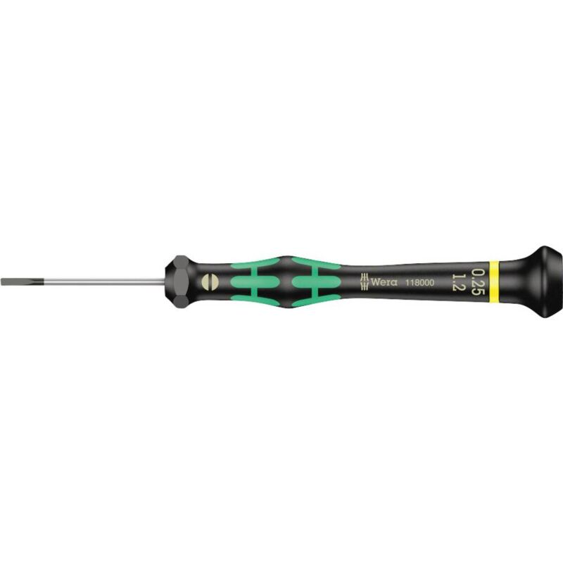 foto del prodotto wera elettronica e meccanica di precisione cacciavite a taglio 2035 05118000001 larghezza della lama 1.2 mm lunghezza