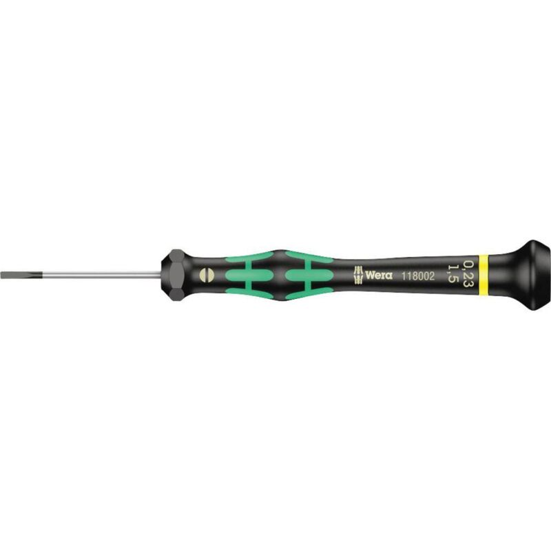 foto del prodotto wera elettronica e meccanica di precisione cacciavite a taglio 2035 05118002001 larghezza della lama 1.5 mm lunghezza
