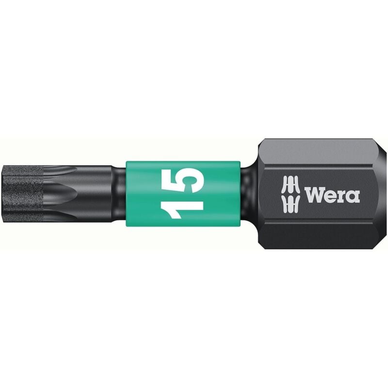 foto del prodotto wera - impaktor dc t15 lunghezza punta 25 mm 1 4 in. c6.3 impactor. dc 10 em