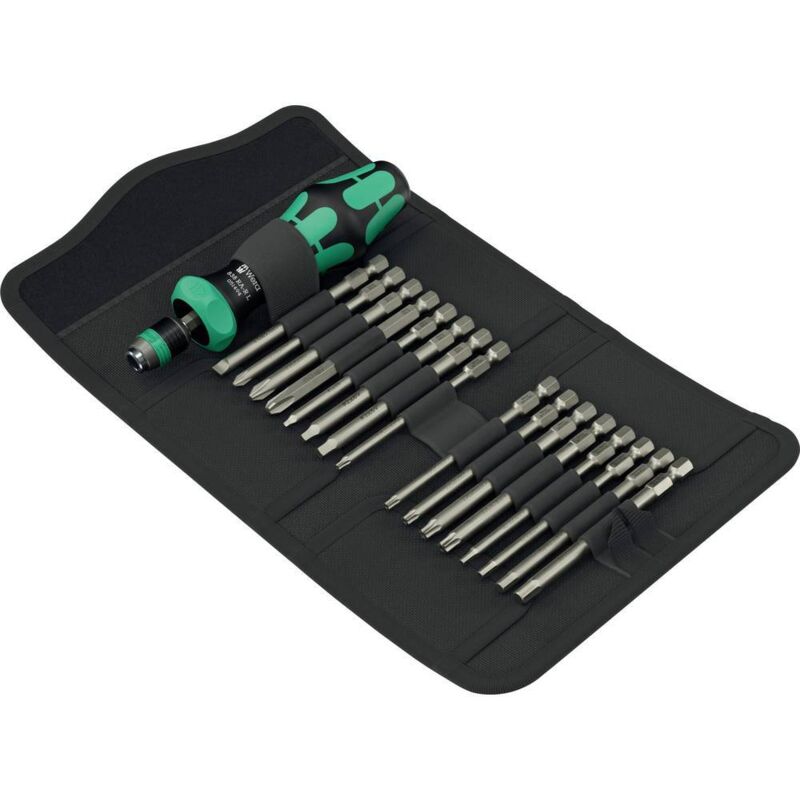 foto del prodotto wera kompakt 60 ra r imperial 1 05051531001 kit inserti taglio, croce phillips, croce pozidriv, torx bo, quadrato inter