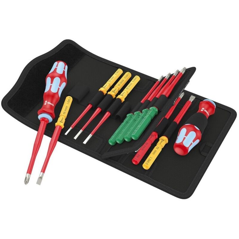 foto del prodotto wera set di 17 pezzi kraftform kompakt stainless vde 17