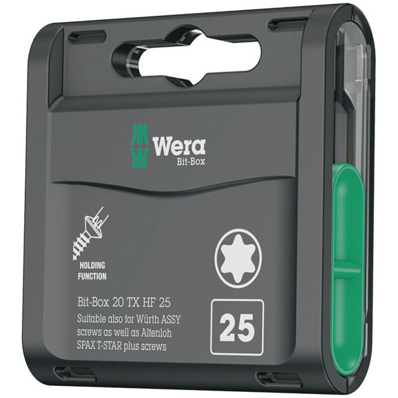 foto del prodotto wera - set di bit box bit-box 20 tx hf t 25 l.25mm