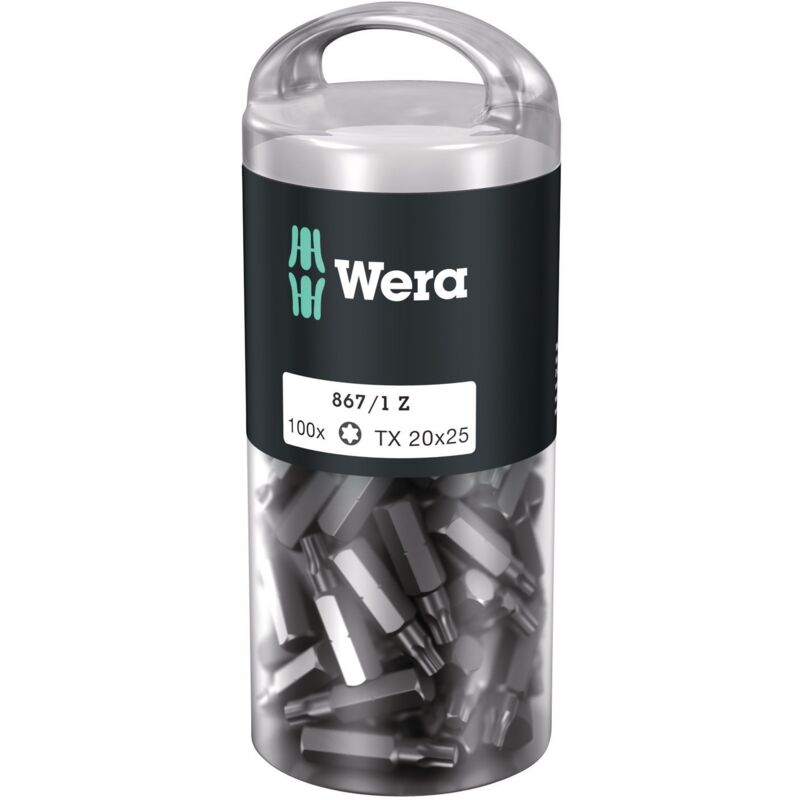 foto del prodotto wera - suggerimento pz torx 1 4 '' grande pacchetto, lungo 25 mm, dimensione t 30