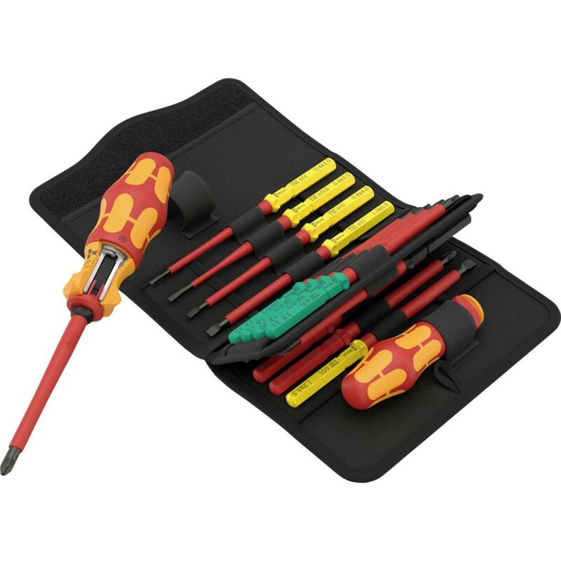 foto del prodotto wera vde kit cacciaviti 17 parti croce phillips, taglio, pozidriv, torx