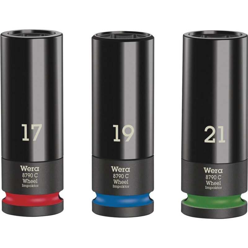 foto del prodotto wera wheel impaktor c set 1 kit inserti a bussola 1 2 3 parti 05004595001