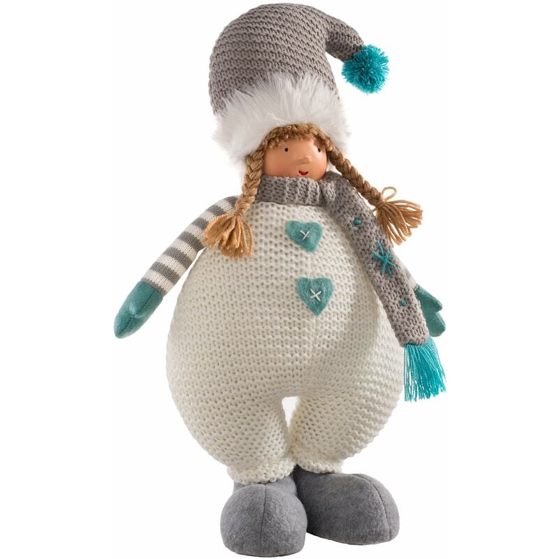 foto del prodotto werchristmas statuetta natalizia da bambina, multicolore, 44 cm