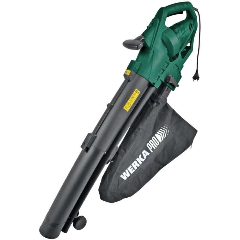 foto del prodotto werka pro aspirapolvere soffiatore trituratore di foglie 3000w