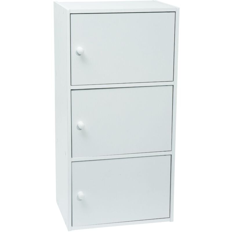 foto del prodotto werka pro mobile bianco con porte 3 porte 80 x 40 x 29 cm 