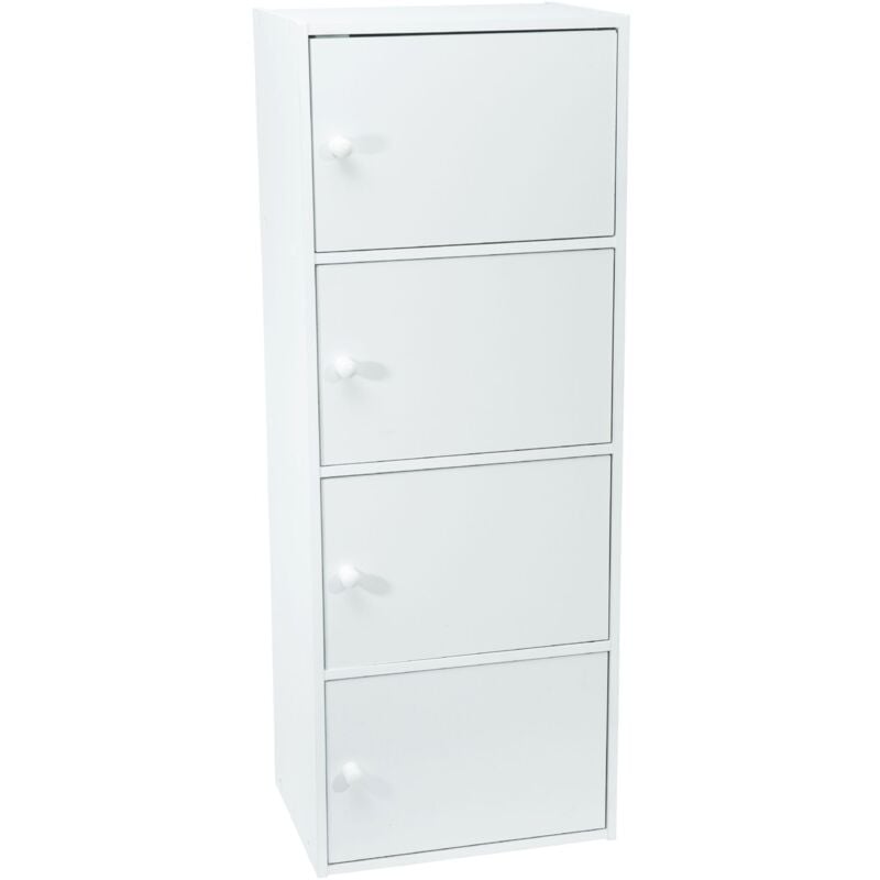 foto del prodotto werka pro mobile bianco con porte 4 porte 106 x 40 x 29 cm 