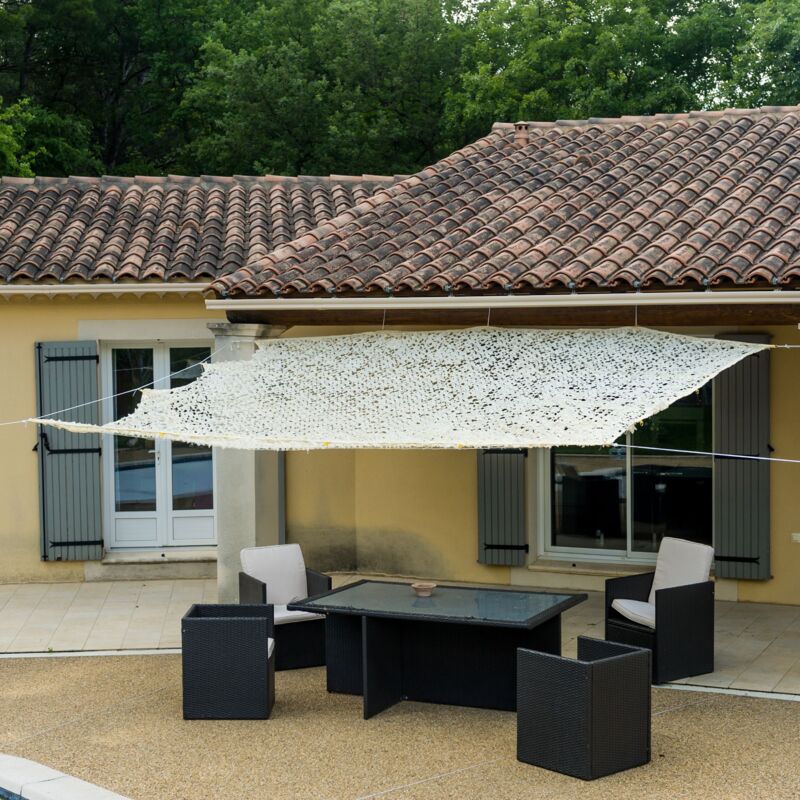 foto del prodotto werka pro telo ombreggiante forato beige 120 g m2 3 x 4 m