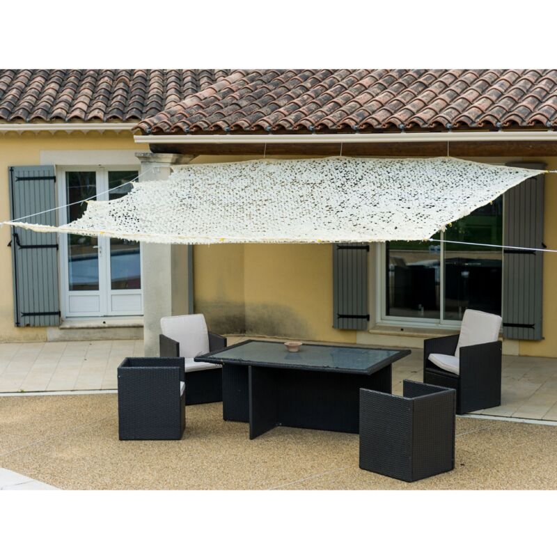 foto del prodotto werka pro telo ombreggiante forato beige 120 g m2 4 x 5m