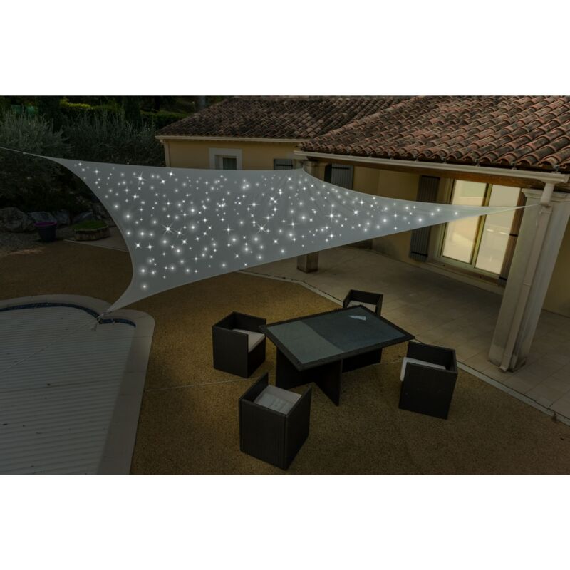 foto del prodotto werka pro telo ombreggiante solare 200 led 3x4m taupe