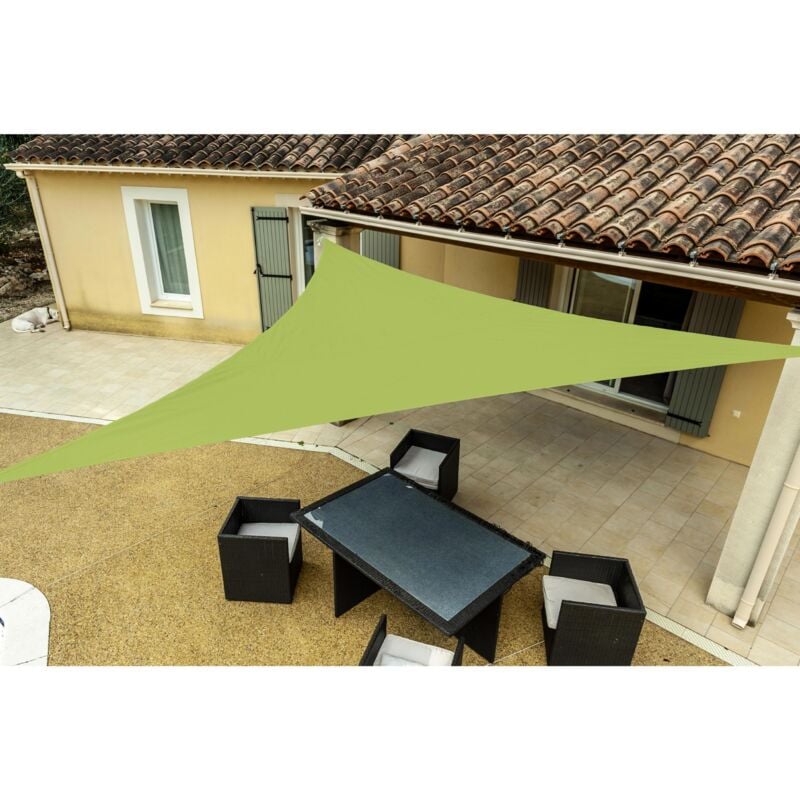 immagine 0 del prodotto werka pro telo ombreggiante verde triangolare 5 x 5 x 5 m