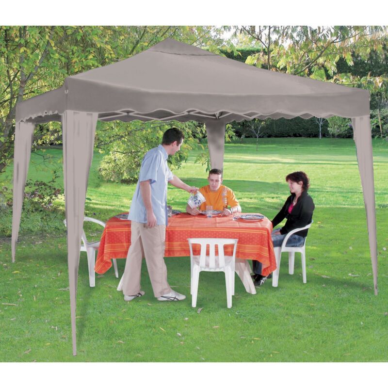 foto del prodotto werka pro tenda da ricevimento pieghevole colore tortora 3x3m