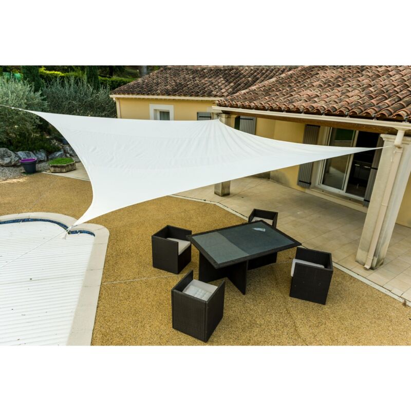 foto del prodotto werka pro tenda ombreggiante quadrata bianca 5 x 5 m