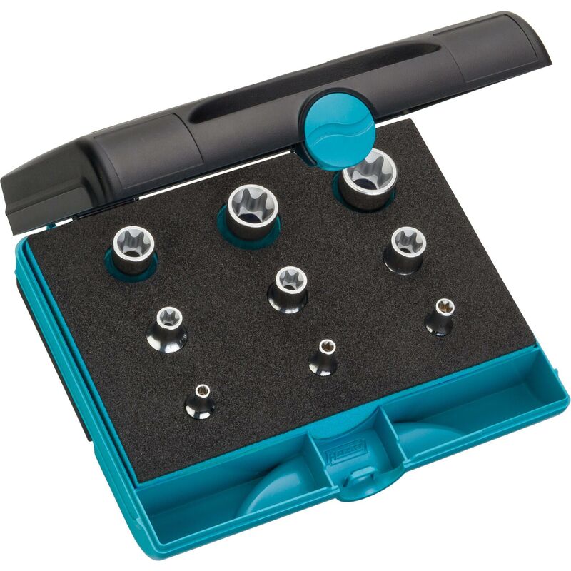 foto del prodotto werkzeug satz 1557 9 attacco quadro, cavo, 1 4 di pollice 6,3 mm , attacco quadro, cavo, 3 8 di pollice 10 mm , attacco quadro, cavo, 1 2 di