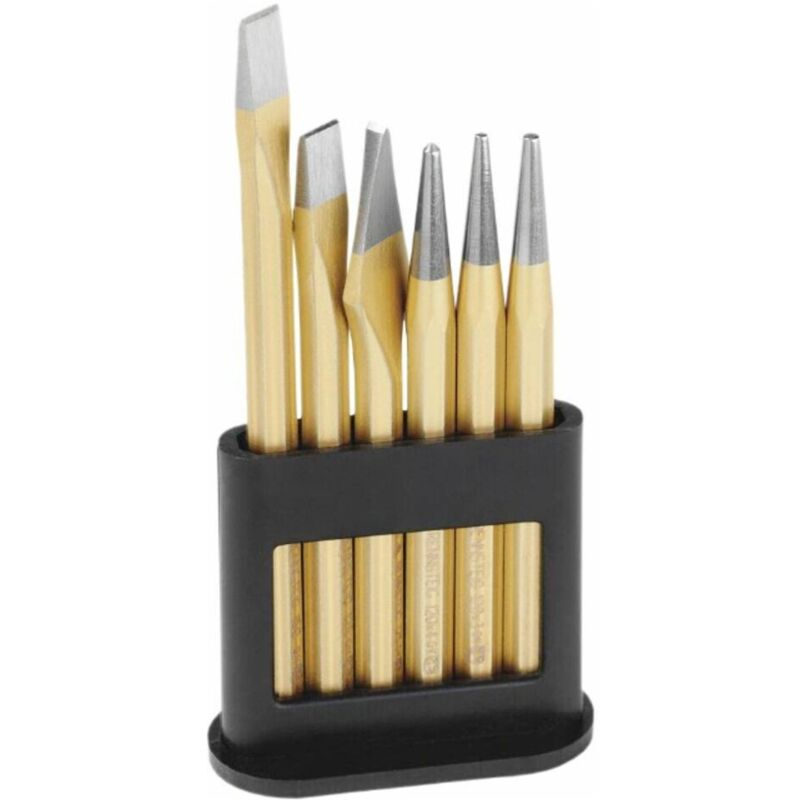 foto del prodotto werkzeuge r421 000 09 werkzeugsatz im kunststoffhalter kit scalpelli 6 parti 11 mm codolo ottagonale 1 kit rennsteig