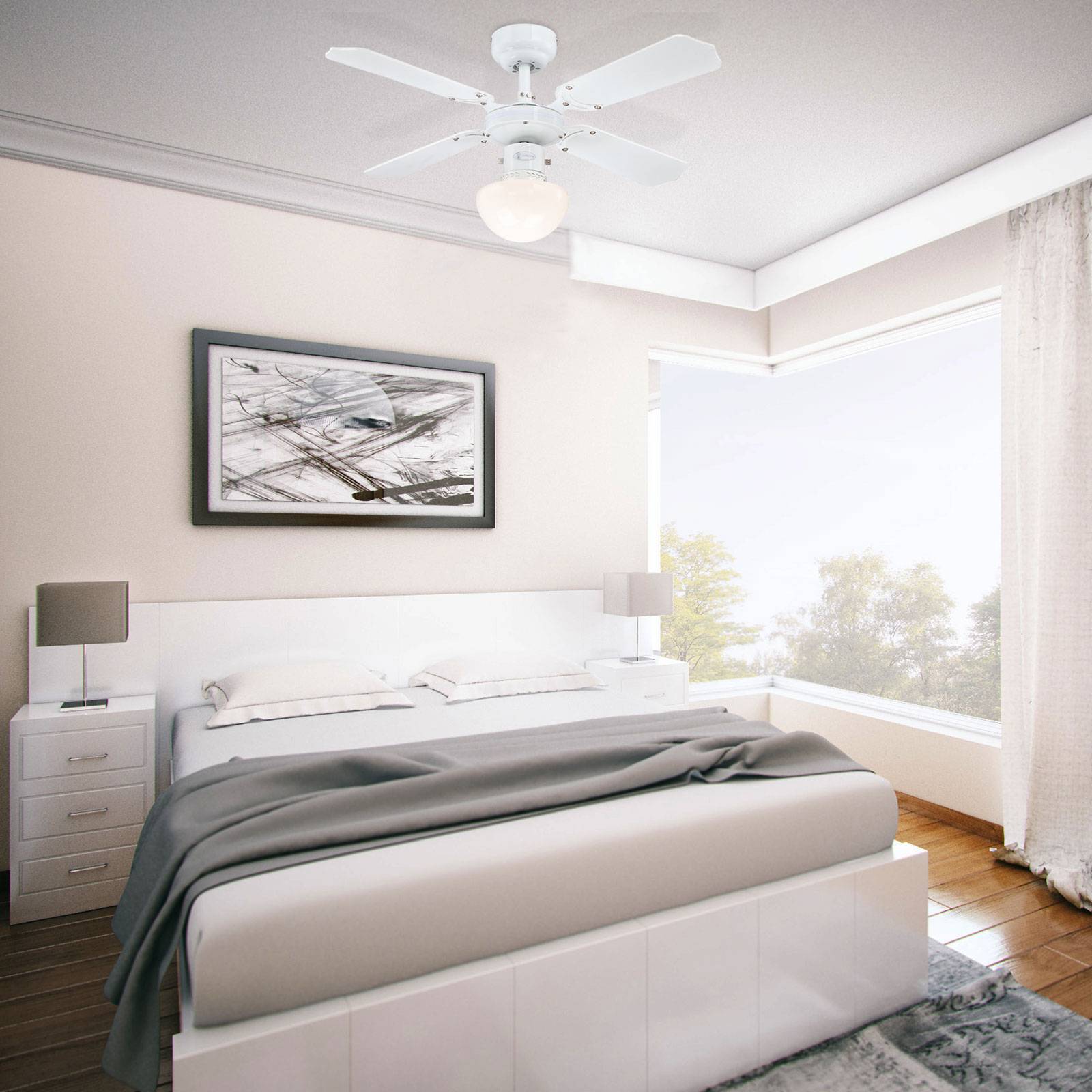 foto del prodotto westinghouse portland ambiance ventilatore bianco