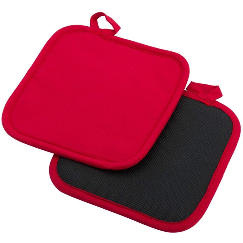 foto del prodotto westmark 2 presine, quadrato, dimensioni ca. 20 x 20 cm, cotone neoprene, colore rosso nero, 15622270