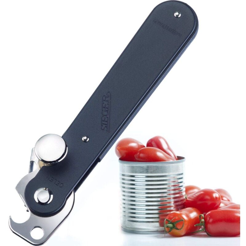 foto del prodotto westmark apriscatole a leva, con apribottiglie, lunghezza 14,9 cm, acciaio, original sieger, nero argento, 11212260