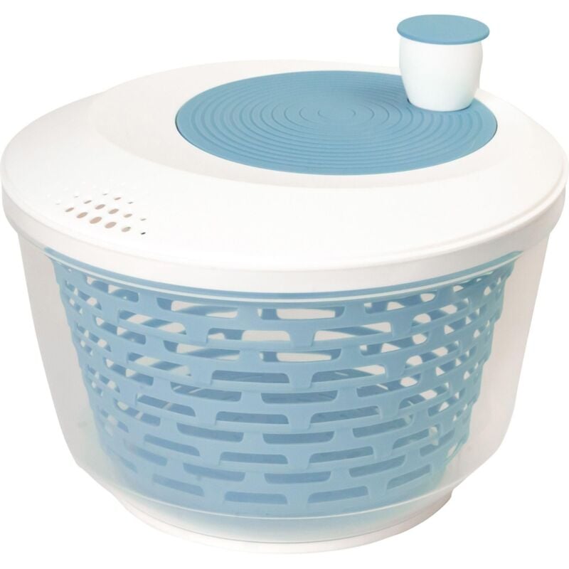 foto del prodotto westmark centrifuga per insalata, capacit 4.4 litri, 23.5 cm, plastica, senza bpa, spinderella, colore trasparente e bianco e blu, 2430226b,