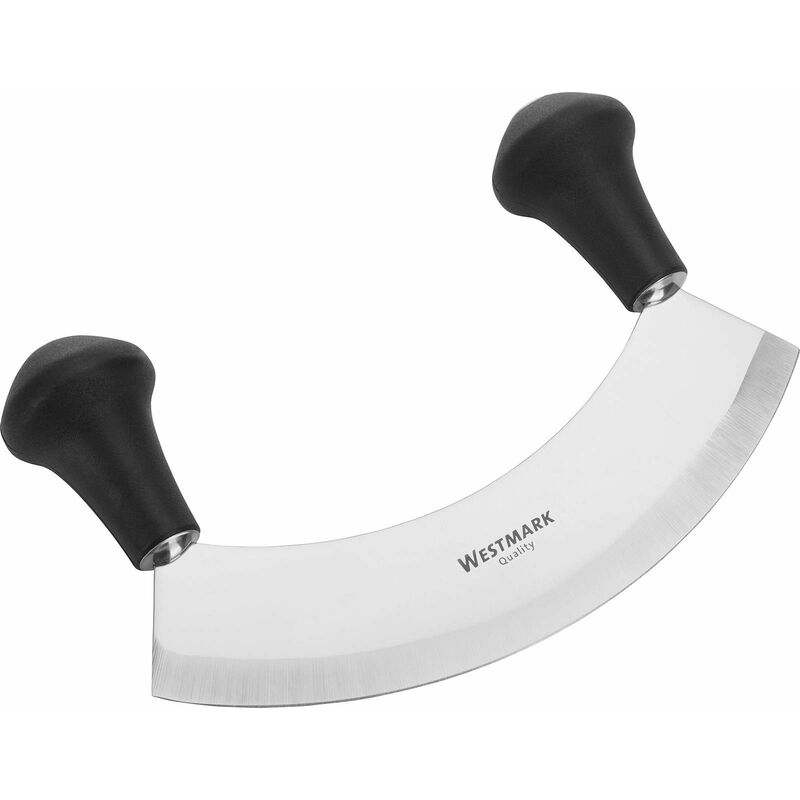 foto del prodotto westmark mezzaluna, con 1 lama, lunghezza 17 cm, acciaio inox plastica, argento nero, 12932270