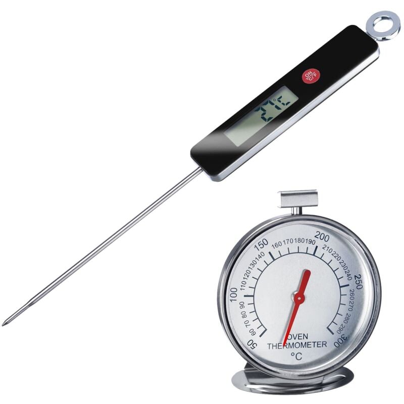 foto del prodotto westmark set 2 pezzi 1 termometro da inserimento da 0 c a 200 c 1 termometro da forno da 50 c a 300 c , acciaio inox plastica,