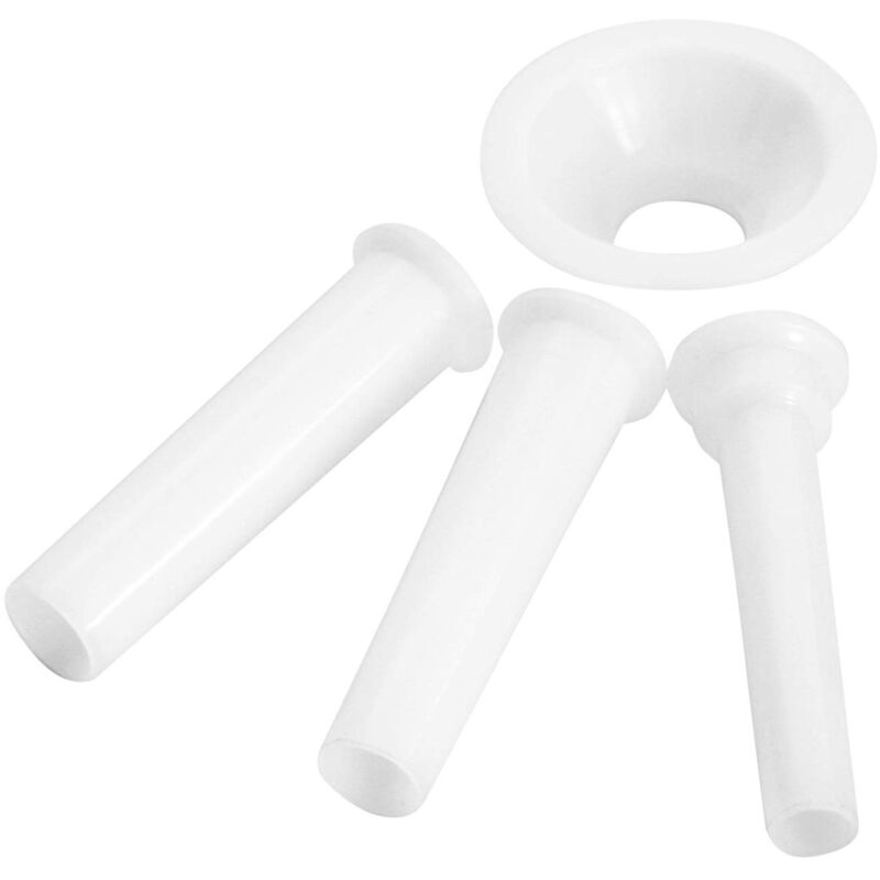 foto del prodotto westmark set con imbuto per salsiccia, 4 pz., 1 1,5 2 cm, accessori per tritacarne 97522260 dim. 8, plastica, bianco, 14942230
