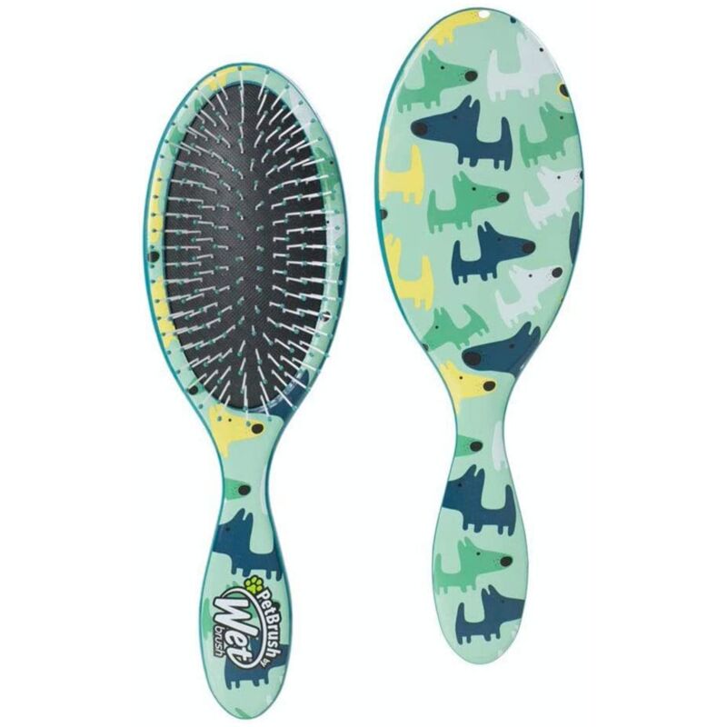 foto del prodotto wet brush spazzola districante per cani di taglia grande, mimetica, multi pettine e strumento per rimuovere lo spargimento di cani a pelo lungo o