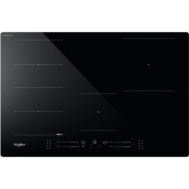 foto del prodotto wf s1577 cpne. colore del prodotto nero, posizionamento dell apparecchio da incasso, dimensione della larghezza del piano cottura 77 cm. tipo di