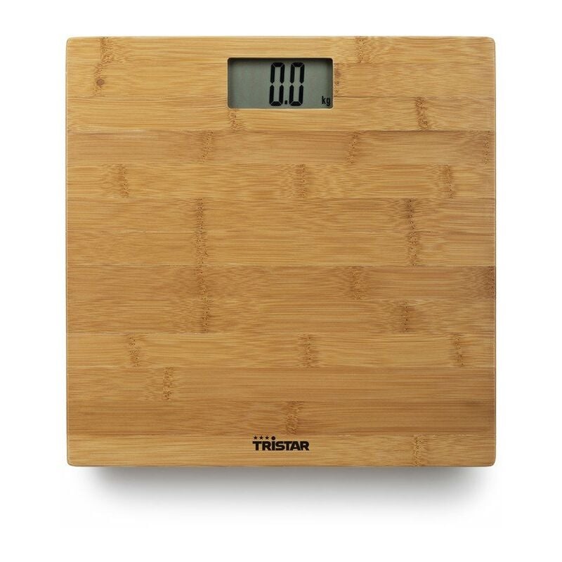 foto del prodotto wg-2432 bilancia per persone, digitale portata max. 180 kg bambù - tristar