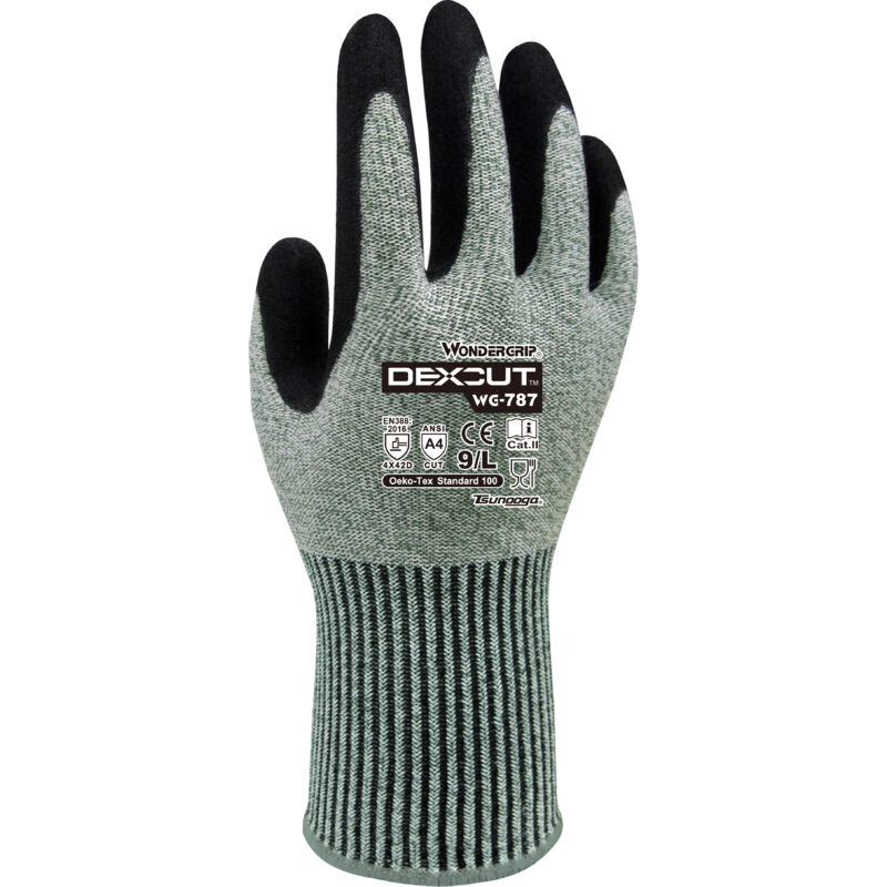 foto del prodotto wg 787 dexcuttm taglia, xl 10, verde wonder grip
