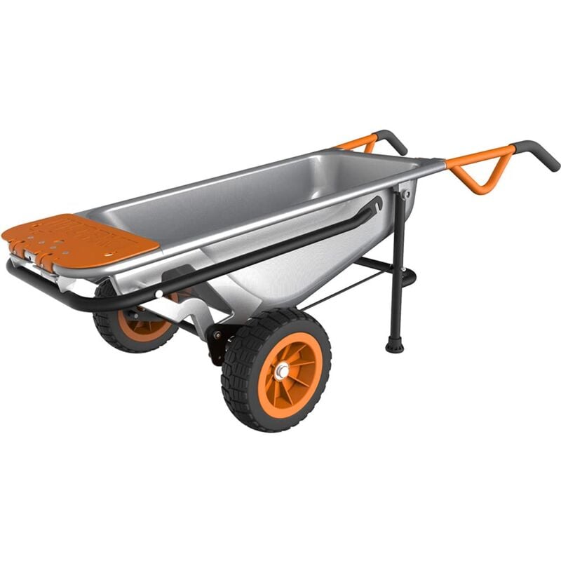 foto del prodotto wg050 carriola multifunzione a due ruote, porta sacchi, porta fusti, trasporto sassi, trasporto vasi, capacit di carico max 136kg worx