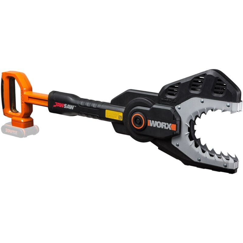 foto del prodotto wg329e.9, sega da 20 v senza batteria e caricatore, lunghezza di taglio 15 cm, diametro 10 cm worx