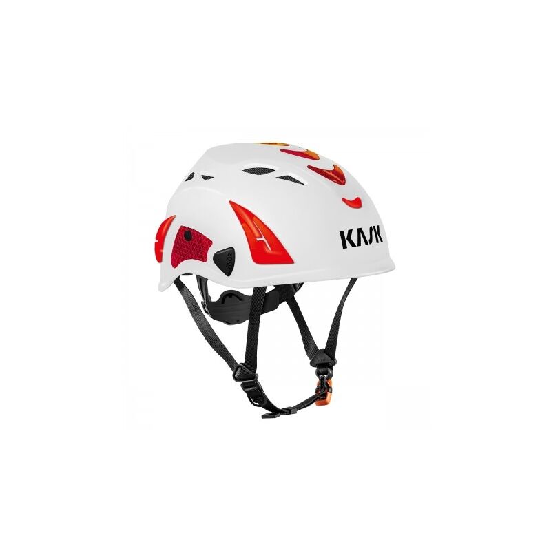 foto del prodotto whe00105 241 casco protezione superplasma aq hi viz en397 bianco rosso kask