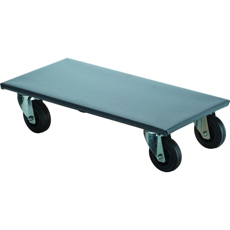 foto del prodotto wheeler-purpose, capacità 250 kg larghezza. piastra 350 x 600 mm, altezza complessiva 145 mm ruota 100 mm, ruota in gomma modello