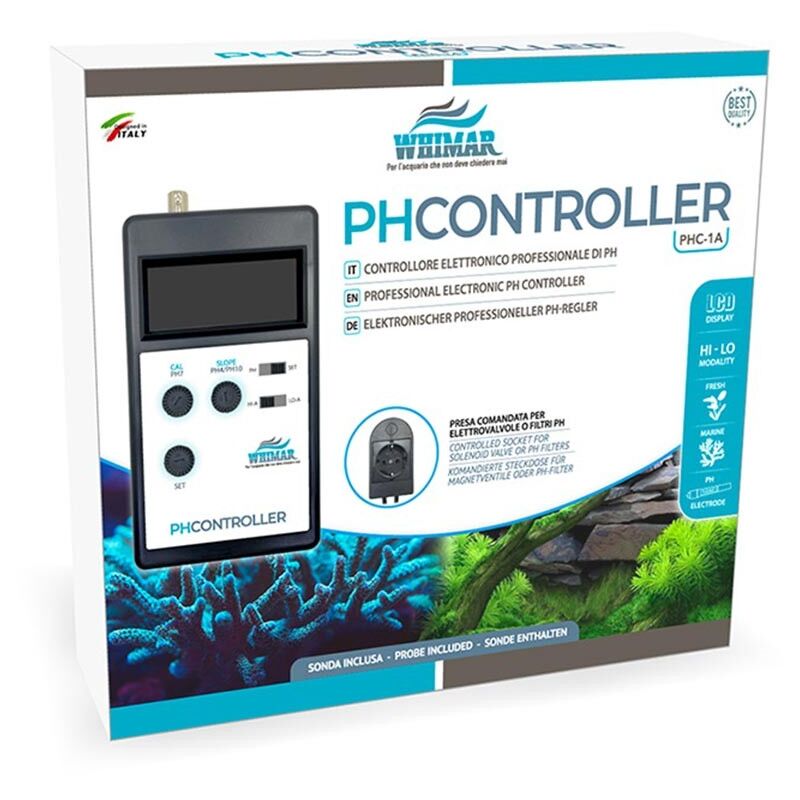 foto del prodotto whimar ph controller phc 1a con elettrodo controllore elettronico di ph con modalit hi lo