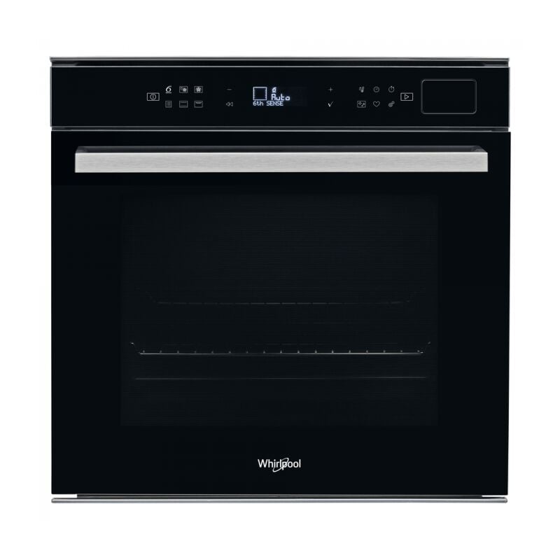 foto del prodotto whirlpool akzms 8680 bl forno elettrico da incasso ventilato multifunzione 73 l classe a pirolitico steamsense nero