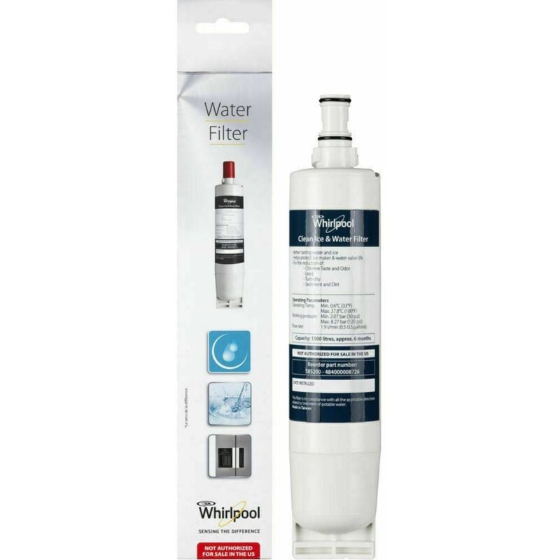 foto del prodotto whirlpool c00424824 filtro acqua cartuccia frigorifero water filter originale 484000008726