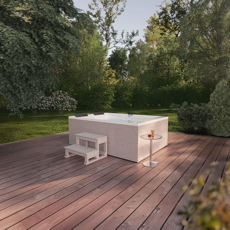 foto del prodotto whirlpool da esterno nimbus con scala e copertura termica home deluxe