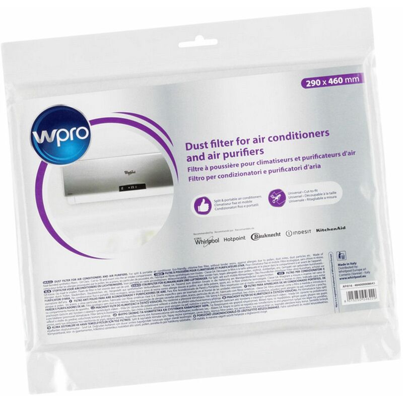 foto del prodotto whirlpool filtro porvere universale 460 x 290 mm originale climatizzatori, condizionatori 310491