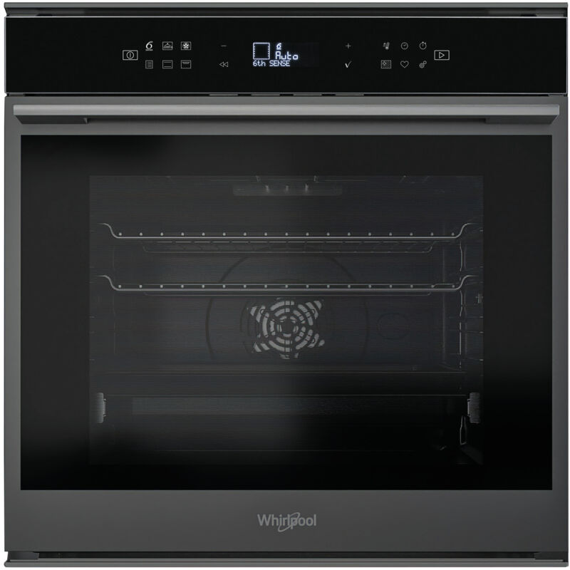foto del prodotto whirlpool forno da incasso w7 om4 4s1 p bss. dimensione del forno media, tipo di forno forno elettrico, capacit interna forno totale 73 l.