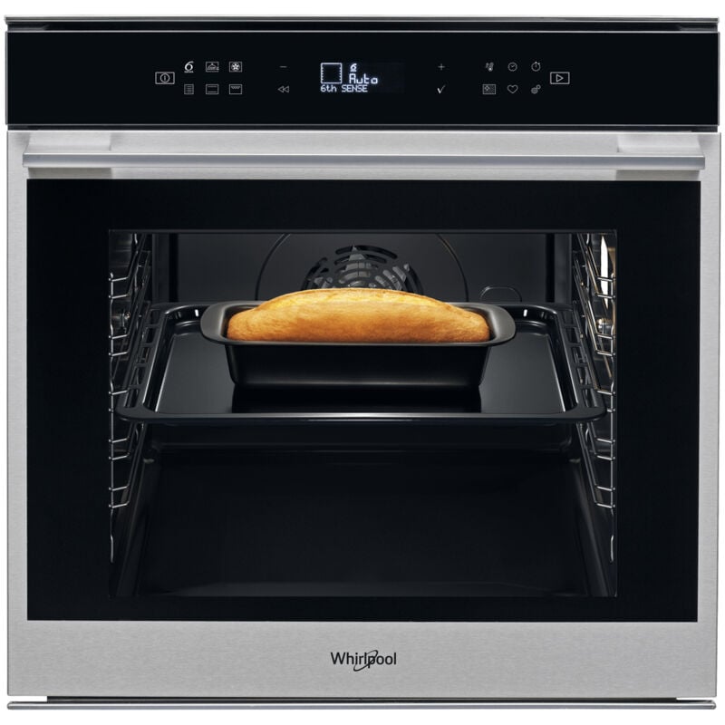 foto del prodotto whirlpool forno da incasso w7 om4 4s1 p. dimensione del forno media, tipo di forno forno elettrico, capacit interna forno totale 73 l.