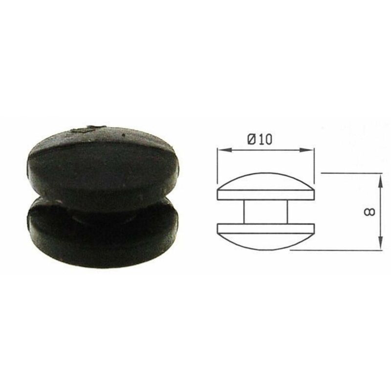 foto del prodotto whirlpool ignisgommino antigraffio per griglia cucina gas 4 pz cod p008 .