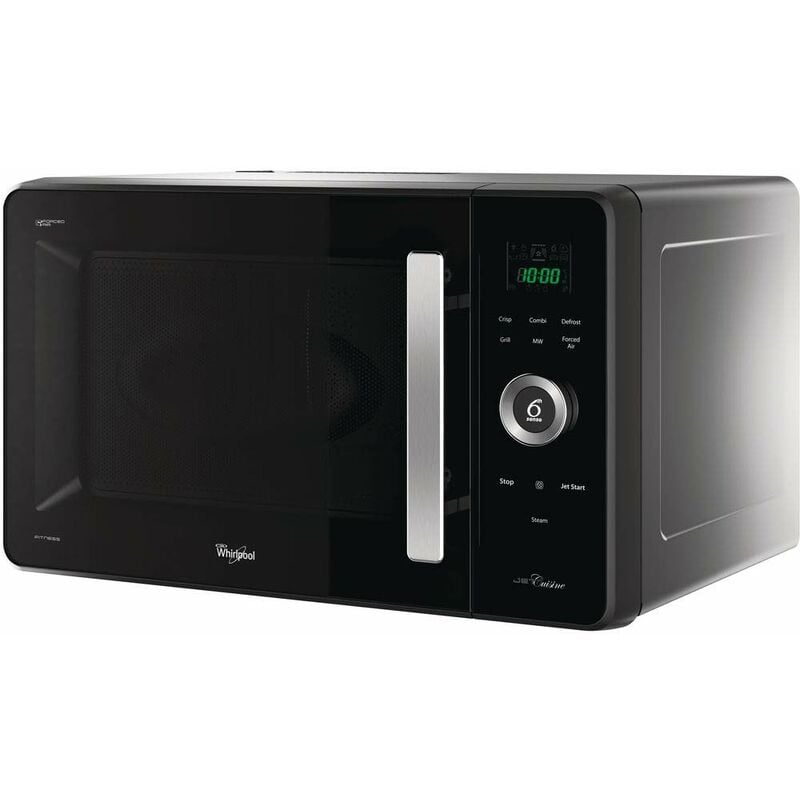 foto del prodotto whirlpool jq 280 mb dimensioni 54,8cm x 52,5cm x 33,3cm, forno microonde 27 litri con potenza 1000w microonde e 1000w grill. forno a microonde