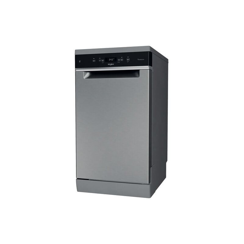 foto del prodotto whirlpool - lavastoviglie fs 45 cm classe d, 11 coperti, terzo cesto, 6 senso, powercleanpro, inox. posizionamento dell'apparecchio libera