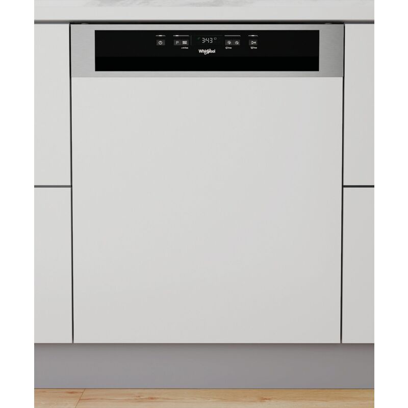 foto del prodotto whirlpool lavastoviglie semi incasso wb 6020 p x. posizionamento dell apparecchio a scomparsa parziale, dimensione dimensione massima 60 cm ,