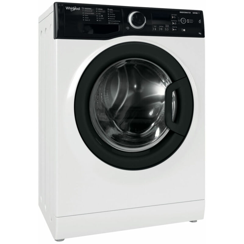 foto del prodotto whirlpool lavatrice a libera installazione wsb 725 k it. tipo di carica caricamento frontale. capacit cestello 7 kg, classe di efficienza della