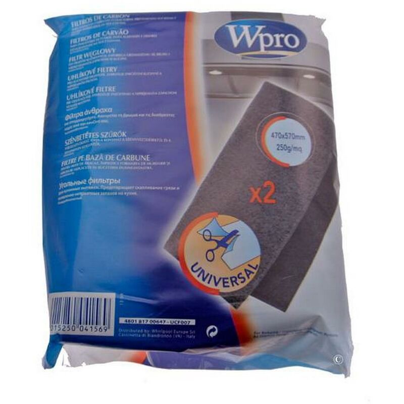foto del prodotto whirlpool lotto 2 filtri a carbone cappa aspirante 510613662894264004